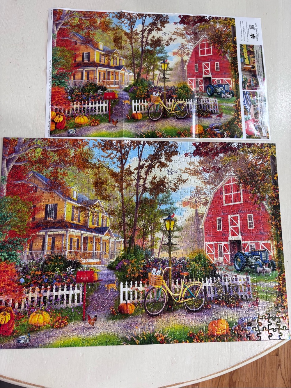 Buffalo Games "Autumn Farmhouse" 500-piece jigsaw puzzle